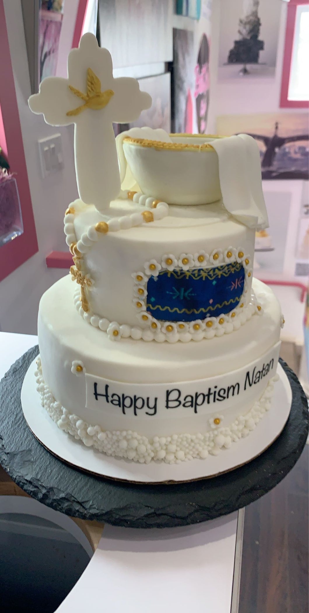 Happy Baptism Cake