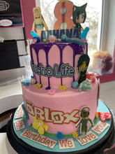 Load image into Gallery viewer, Roblox and Gacha Life Kids Birthday Cake
