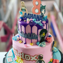 Load image into Gallery viewer, Roblox and Gacha Life Kids Birthday Cake
