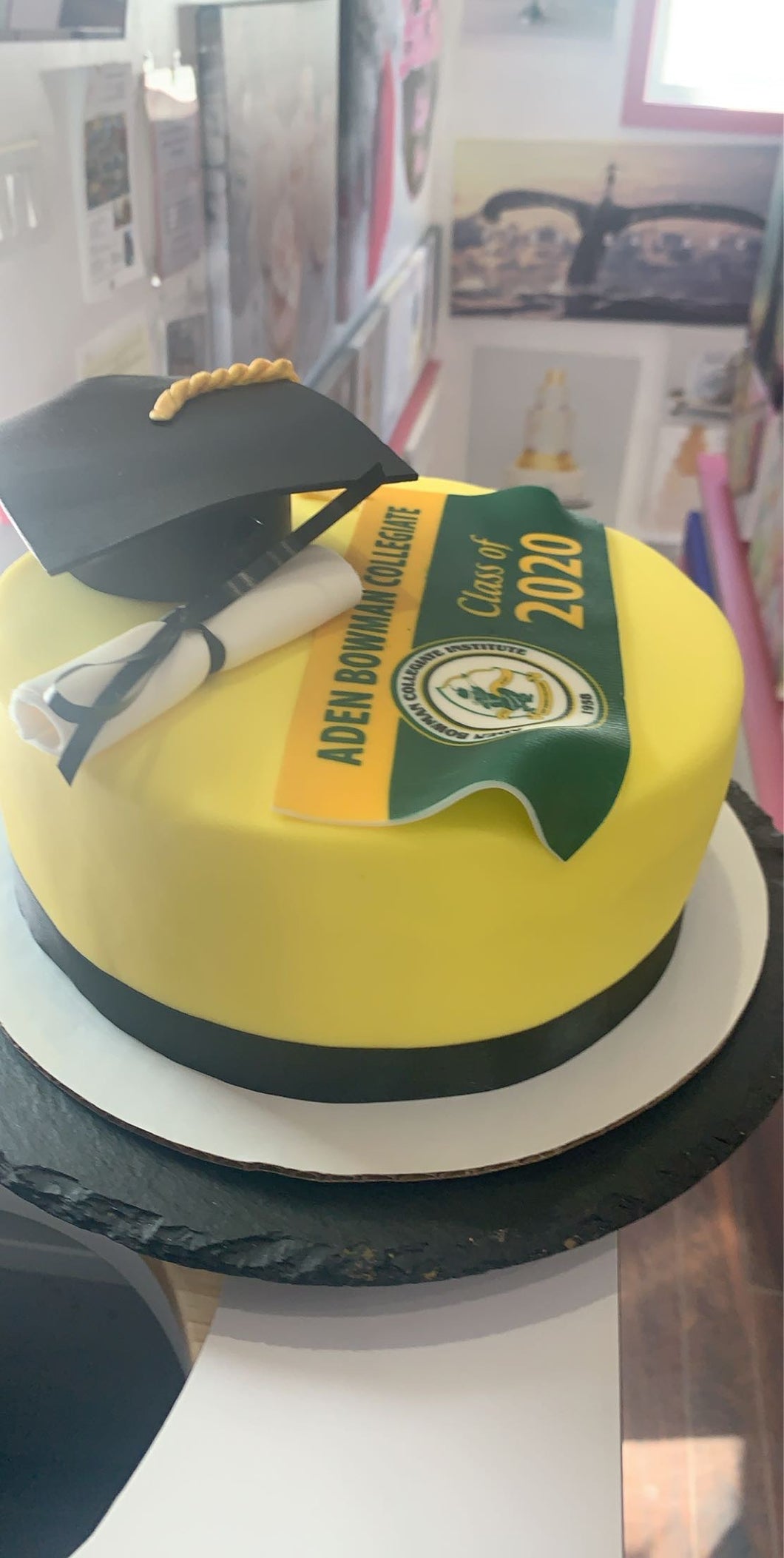 Graduation Yellow Cake