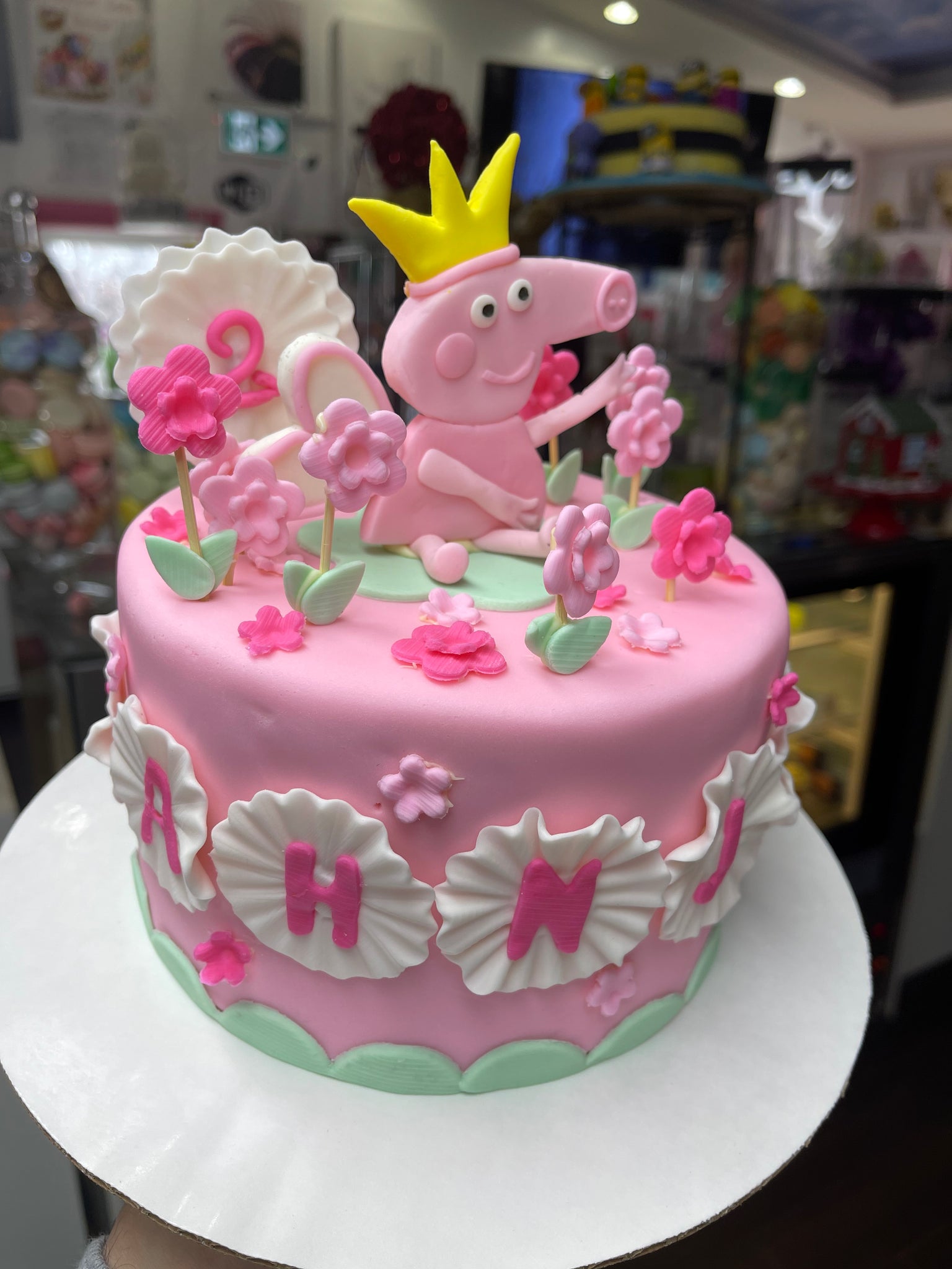 Peppa Pig Princess Cake  Pig birthday cakes, Peppa pig birthday cake, Peppa  pig cake
