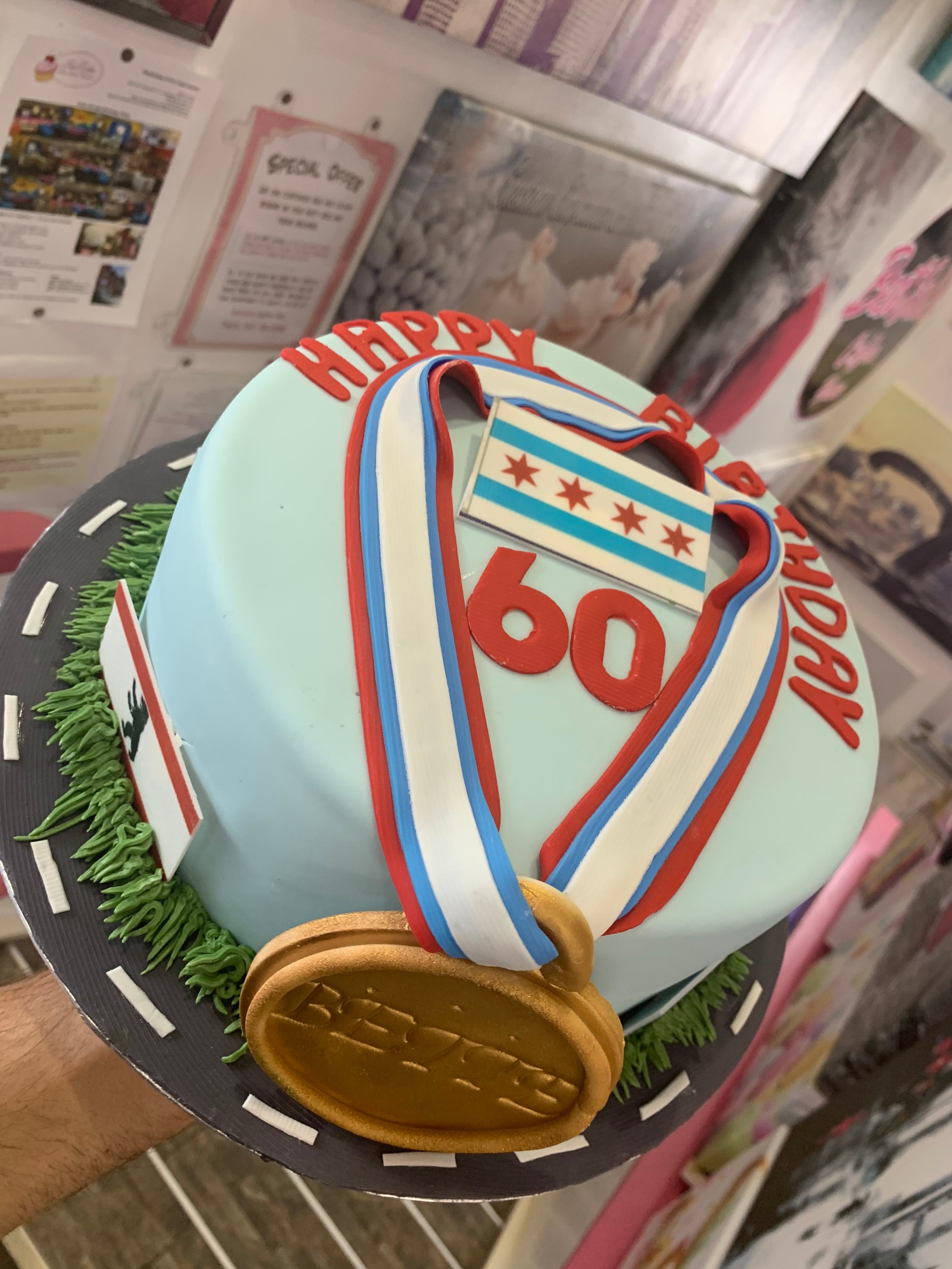 Cake with medal 1