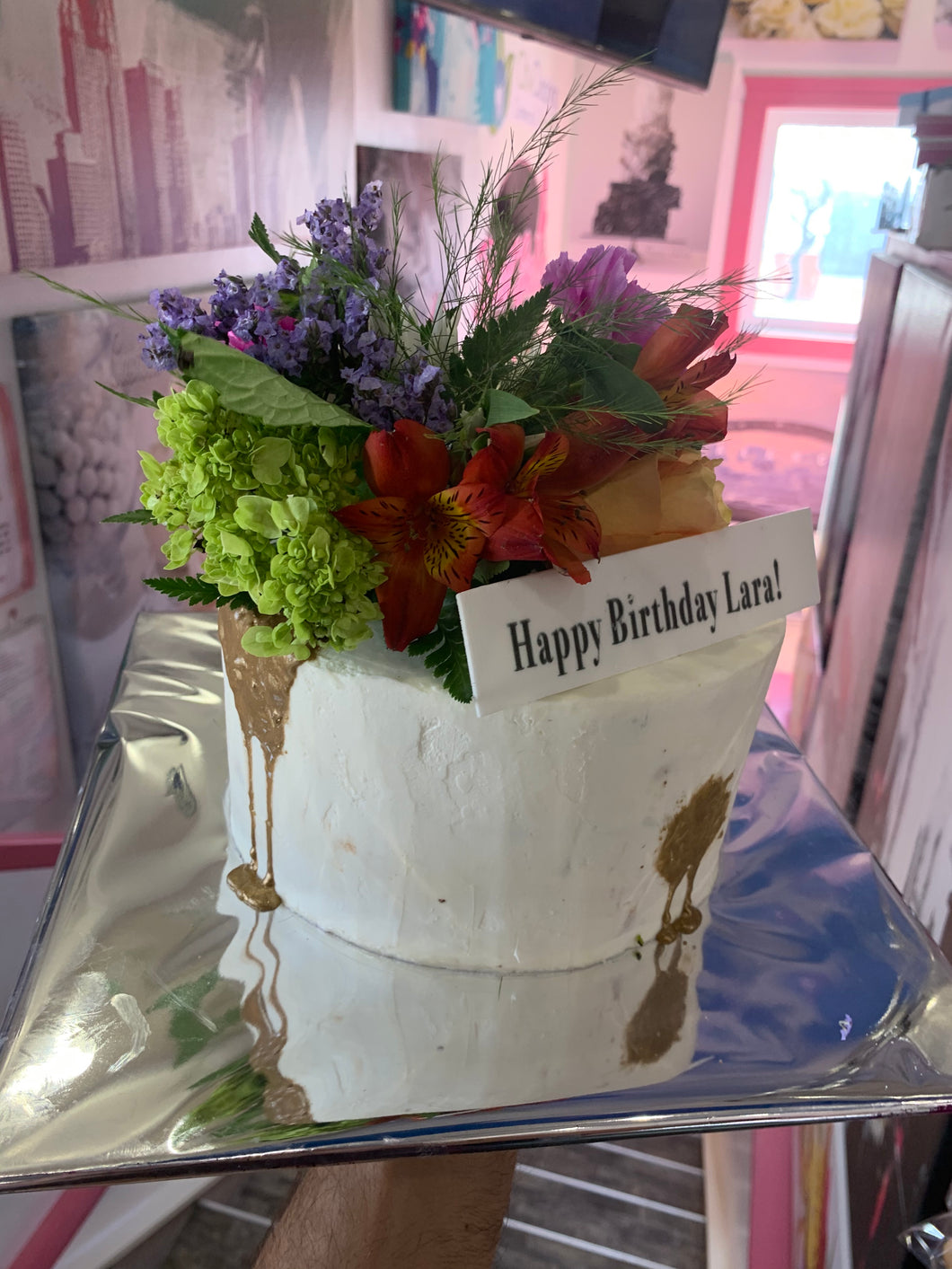 Nice Flowers Gift Cake
