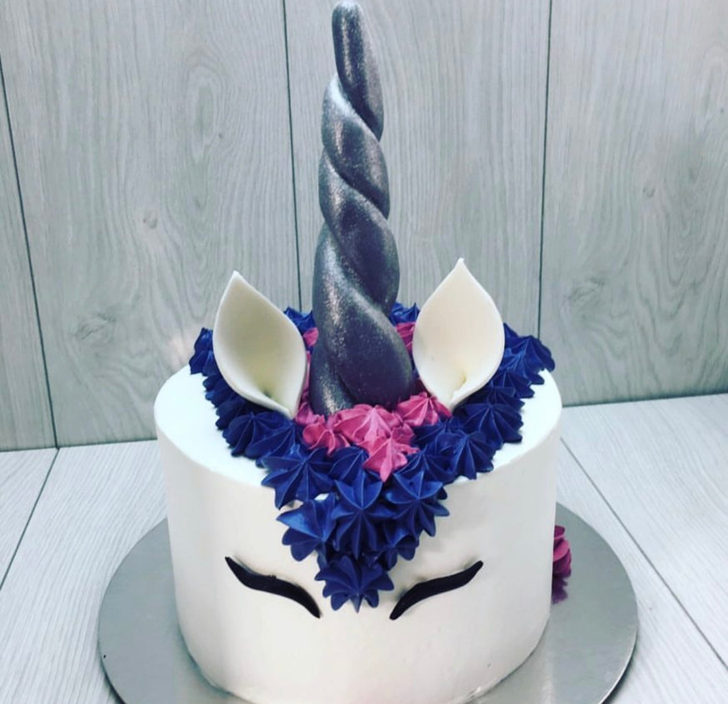 Blue Unicorn Cake